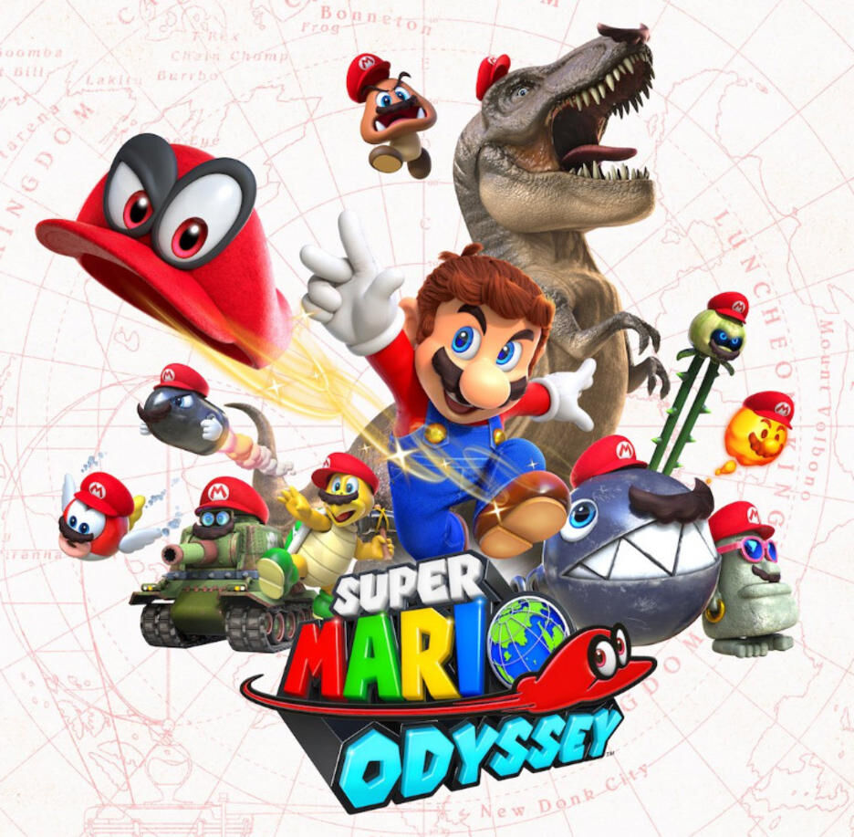 Pack Nintendo Switch Paire Joy Con Rougesuper Mario Odyssey Code Téléchargemen Switch 6179