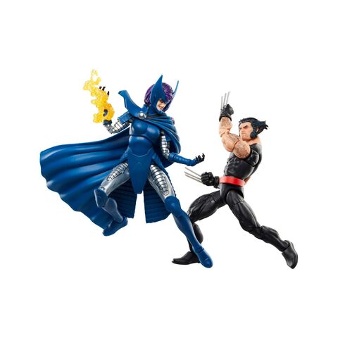 Figurine - X-men - Marvel Legends Deluxe : Wolverine Et Lady Psylocke. Pack De 2