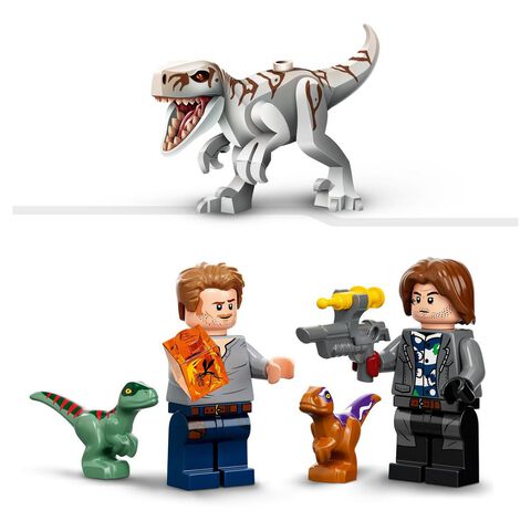76948 - LEGO® Jurassic World - L'évasion du T. rex et de l'Atrociraptor LEGO  : King Jouet, Lego, briques et blocs LEGO - Jeux de construction