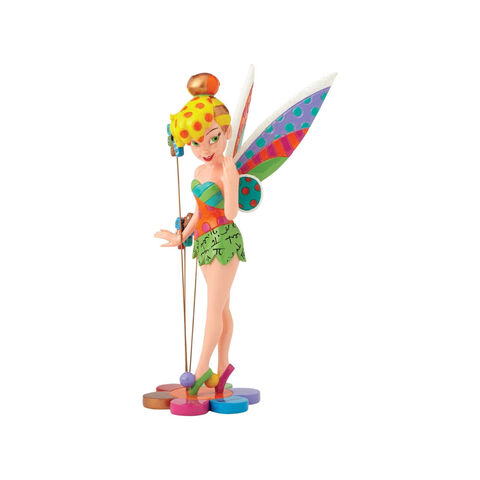Statuette - Peter Pan - Britto - La Fée Clochette Avec Fleures