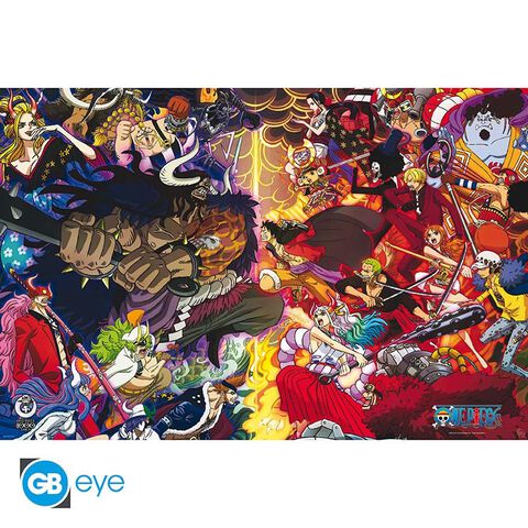 Parchemin - One Piece - Avis De Recherche Luffy 33x49cm (exclu Micromania)