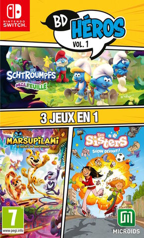 Pack Bd Heros Vol.1 ( Les Schtroumpfs Mission Malfeuille Sisters 1 Marsupilami