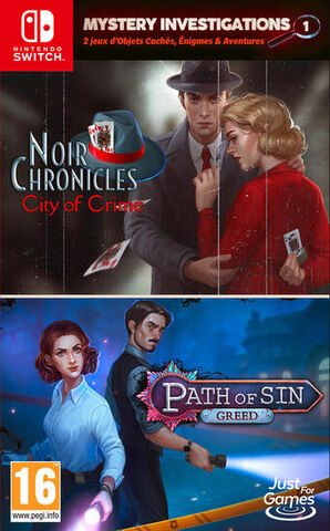 Mystery Investigations 1 Path Of Sin Greed+noir Chronicles City Of Crime - Occasion