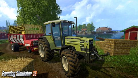 Volant Farming Simulator + pédalier + panneau de commandes + Farming  Simulator 15 - édition gold pour