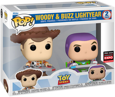 Figurine Funko Pop! 2k - Toy Story - Twin Pack Woody Et Buzz