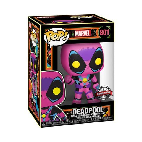 Figurine Funko Pop! N°801 - Marvel - Blacklight- Deadpool