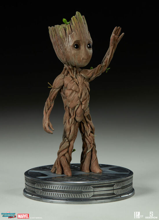 Statuette Sideshow Les Gardiens De La Galaxie Vol 2 Baby Groot 28 Cm Marvel