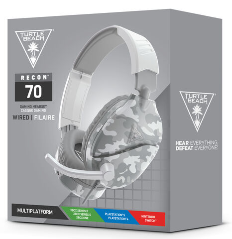 Casque de gaming Turtle Beach® Recon 70 - argent PS4™ Pro, PS4™ & PS5™, Xbox One & Xbox Series X, S, Nintendo Switch™1