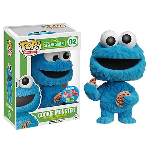 Figurine Funko Pop! - N° 02 - Cookie Monster Flocked Nycc